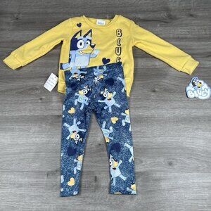 Bluey Disney Pajamas Toddler Size 3T Set 2 Piece Pants Long Sleeves NWT